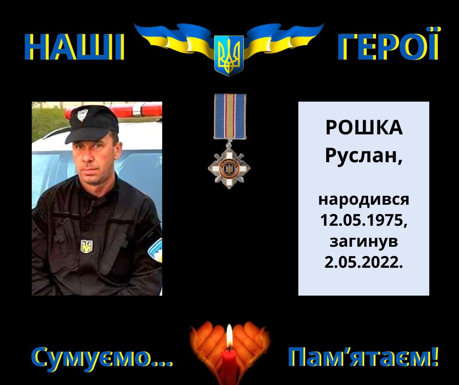 Навіки в пам’яті людській: Рошка Руслан