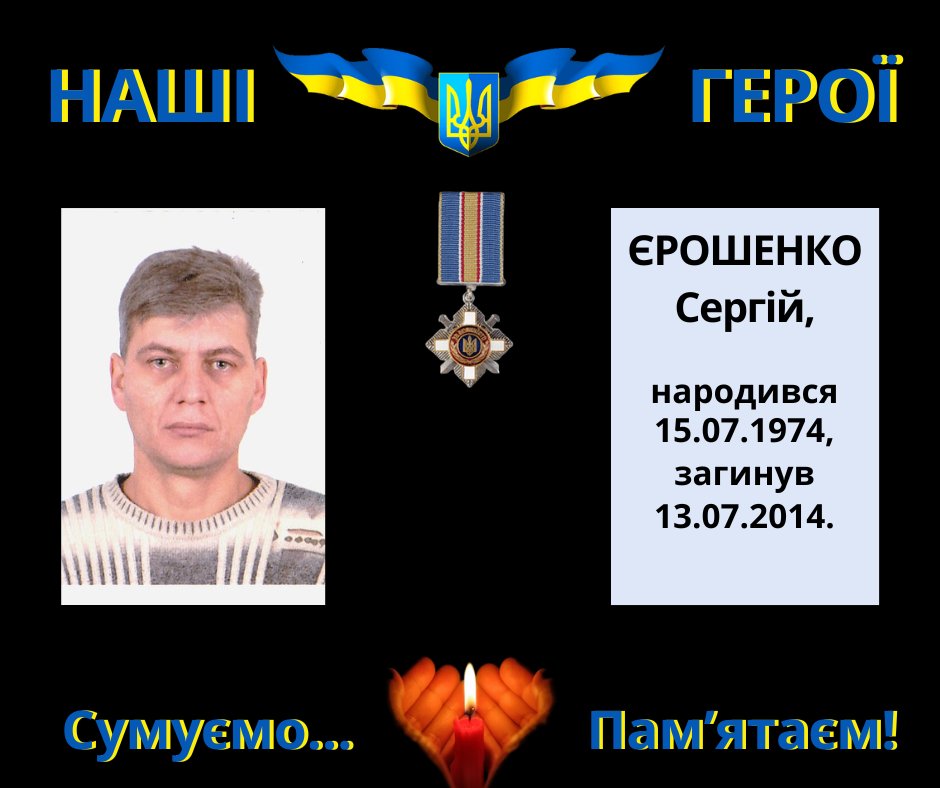 Навіки в пам’яті людській: Єрошенко Сергій