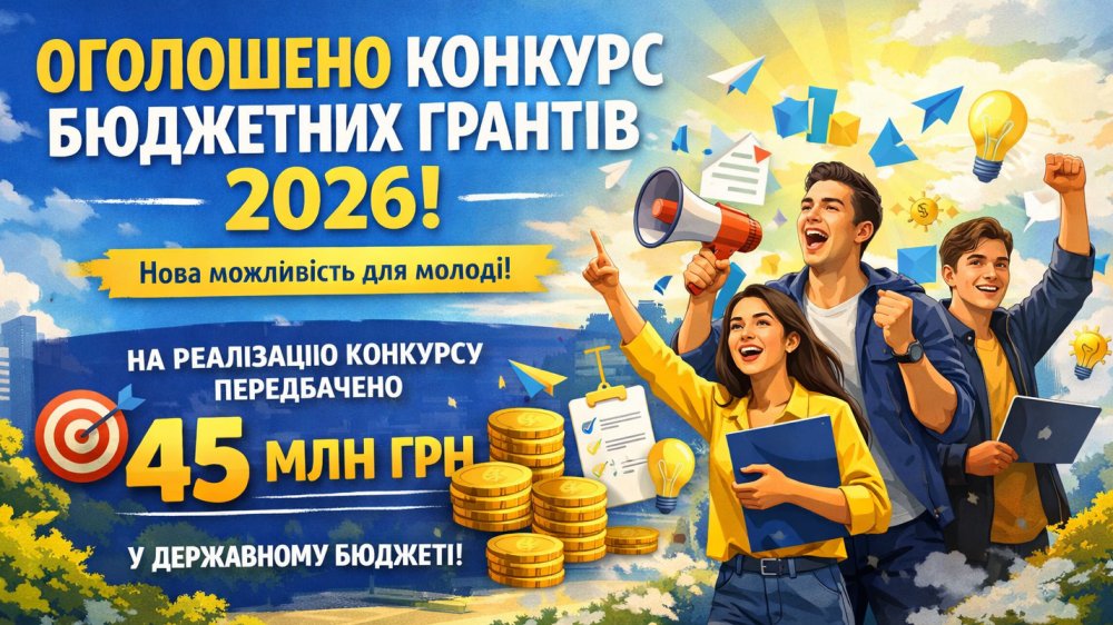 Бюджетні молодіжні гранти 2026 року