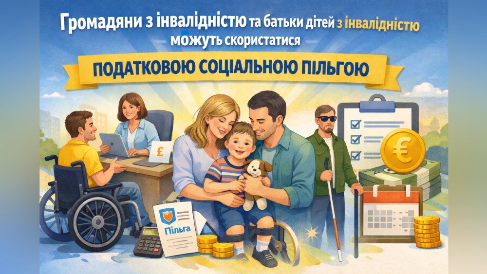 Податкова соціальна пільга для осіб з інвалідністю