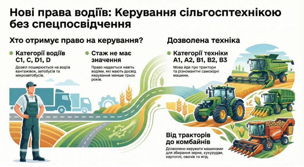 Був водієм мікроавтобуса — став водієм трактора