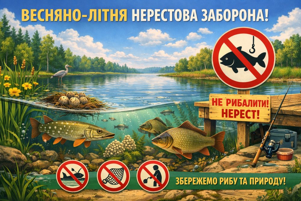 Стартувала весняно-літня нерестова заборона