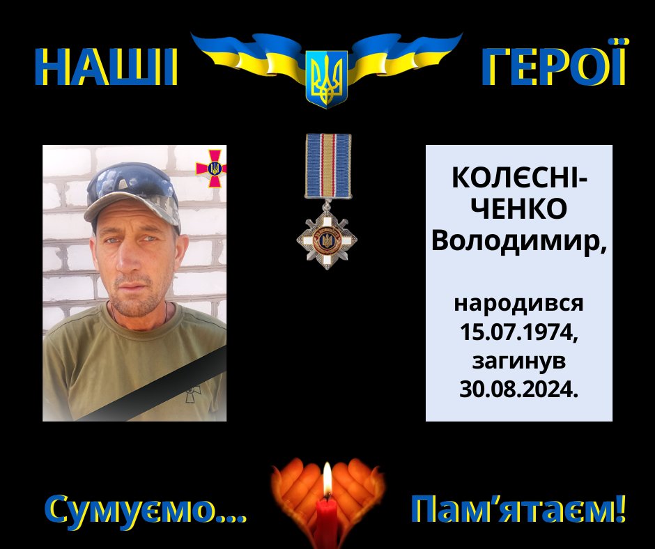 Навіки в пам’яті людській: Колєсніченко Володимир