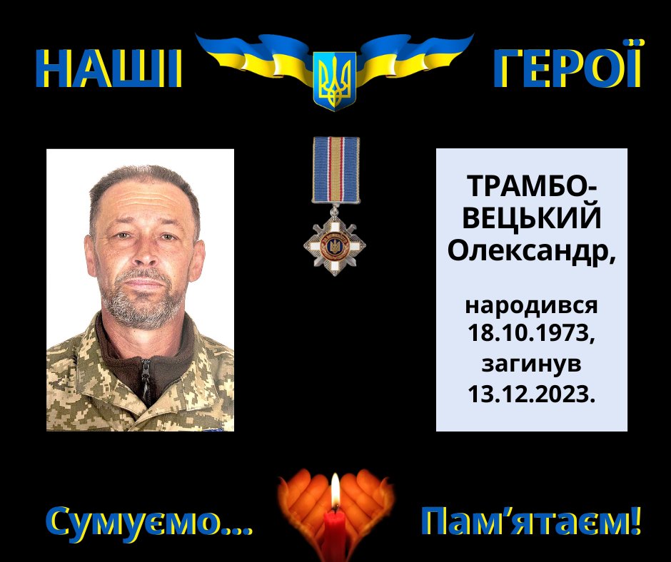Навіки в пам’яті людській: Трамбовецький Олександр