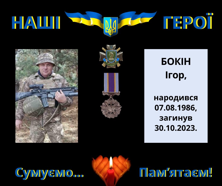 Навіки в пам’яті людській: Бокін Ігор