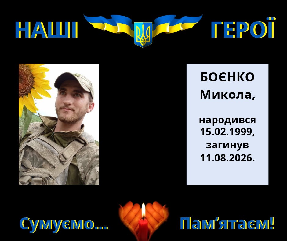 Навіки в пам’яті людській: Боєнко Микола